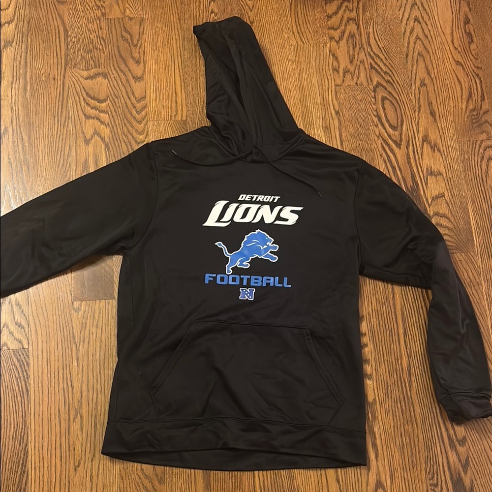 NFL Detroit Lions Black and Blue Hoodie